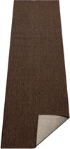 Covor Anna cu tesatura plata potrivit si la exterior maro 67x230 cm - LunaHome.ro
