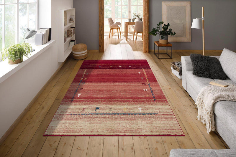 Covor »Arkansas« cu aspect oriental, fire scurte, rosu 200x290 cm - LunaHome.ro