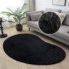 Covor »Balu« cu textura de blana de iepure negru 120x180 cm - LunaHome.ro