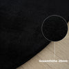 Covor »Balu« cu textura de blana de iepure negru 120x180 cm - LunaHome.ro