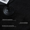 Covor »Balu« cu textura de blana de iepure negru 120x180 cm - LunaHome.ro