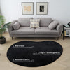 Covor »Balu« cu textura de blana de iepure negru 120x180 cm - LunaHome.ro