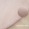 Covor »Balu« cu textura de blana de iepure roz 120x180 cm - LunaHome.ro