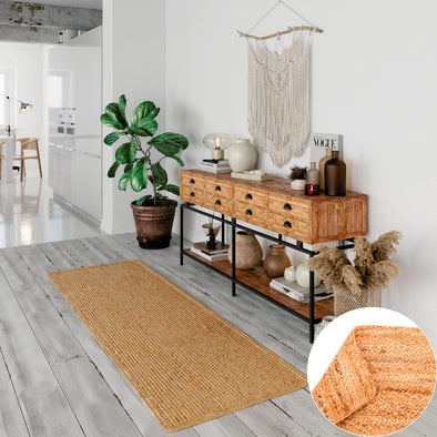 Covor »Bjarka« impletit din iuta naturala, 80x300 cm - LunaHome.ro