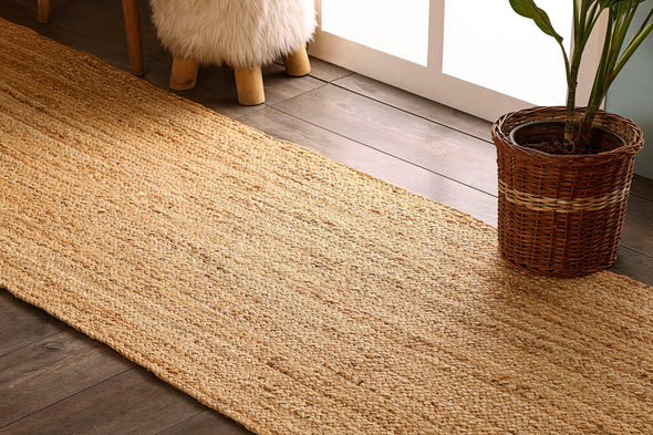 Covor »Bjarka« impletit din iuta naturala, 80x300 cm - LunaHome.ro