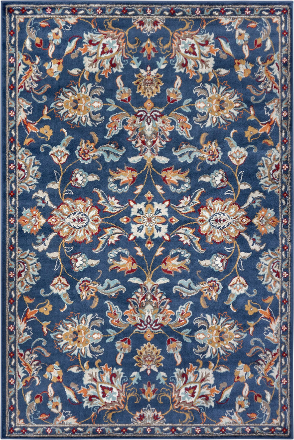 Covor »Caracci« cu design oriental albastru, fire scurte, 80x120 cm - LunaHome.ro