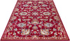 Covor »Caracci« cu design oriental roșu, fire scurte, 140x200 cm - LunaHome.ro