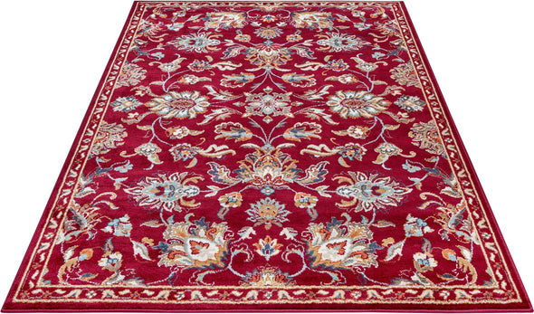 Covor »Caracci« cu design oriental roșu, fire scurte, 140x200 cm - LunaHome.ro