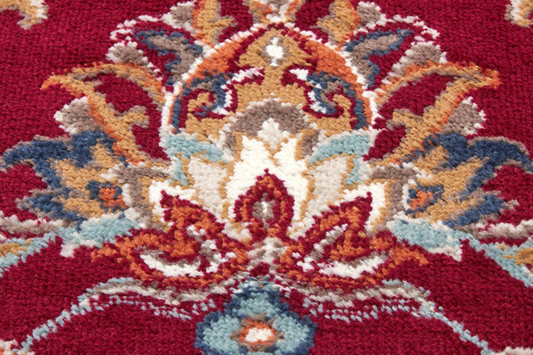 Covor »Caracci« cu design oriental roșu, fire scurte, 140x200 cm - LunaHome.ro