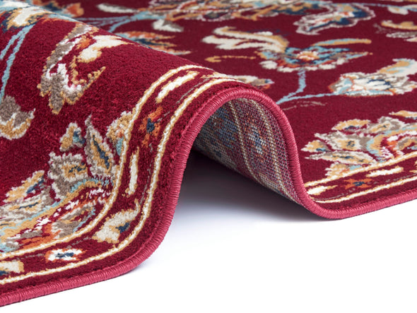 Covor »Caracci« cu design oriental roșu, fire scurte, 140x200 cm - LunaHome.ro
