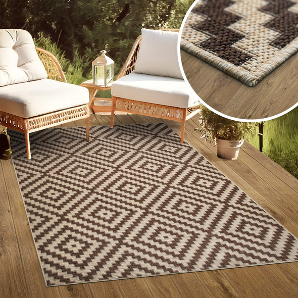 Covor Cordoba de interior si exterior bej 200x290 cm - LunaHome.ro