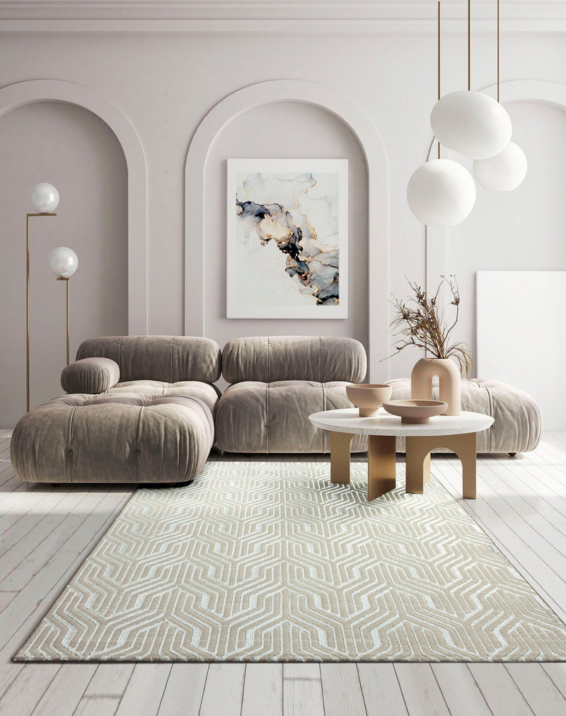 Covor »Creation 50057« cu model 3D, elegant, crem 140x200 cm - LunaHome.ro
