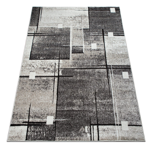 Covor Deblin cu fir scurt model geometric 60x90 cm - LunaHome.ro