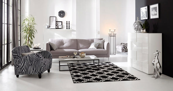 Covor Debora My Home cu model geometric negru 60x90 cm - LunaHome.ro