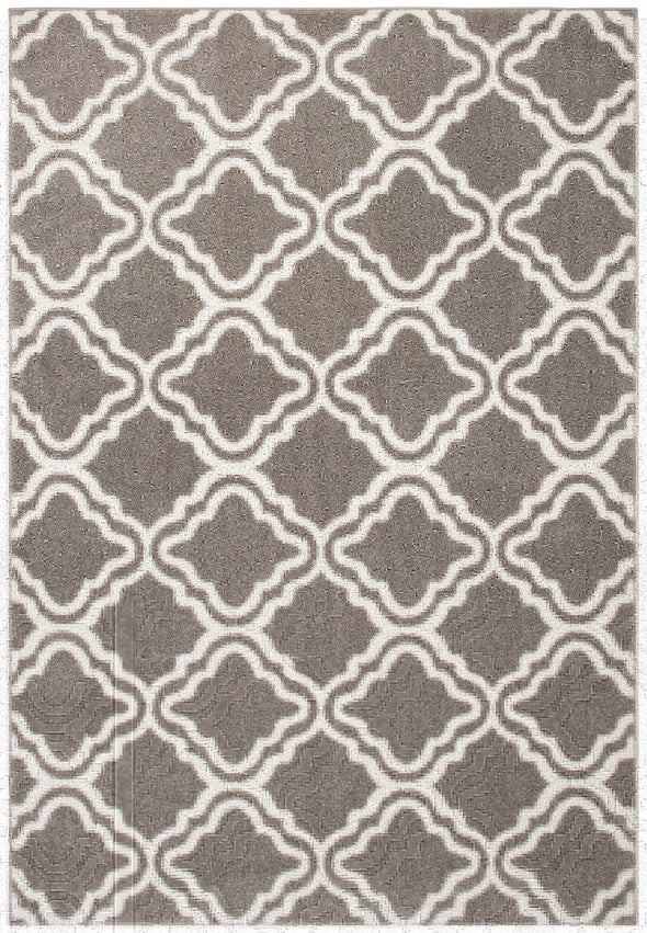 Covor Debora My Home gri cu model grafic 160x230 cm - LunaHome.ro