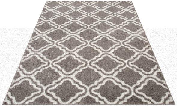 Covor Debora My Home gri cu model grafic 160x230 cm - LunaHome.ro