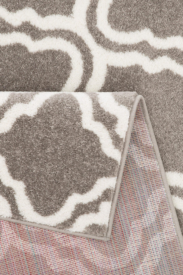 Covor Debora My Home gri cu model grafic 160x230 cm - LunaHome.ro