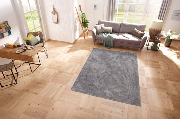 Covor Desner soft deosebit de moale și pufos gri 200x200 cm - LunaHome.ro