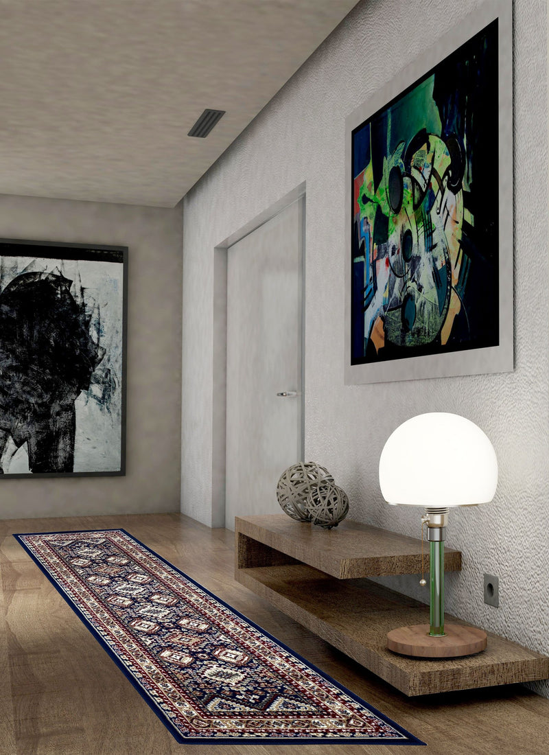 Covor »Diantha« cu aspect oriental clasic albastru 90x250 cm - LunaHome.ro