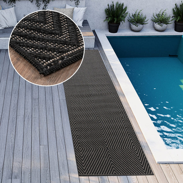 Covor »Elsa« cu țesătură plată, potrivit si pentru exterior 80x250 cm - LunaHome.ro