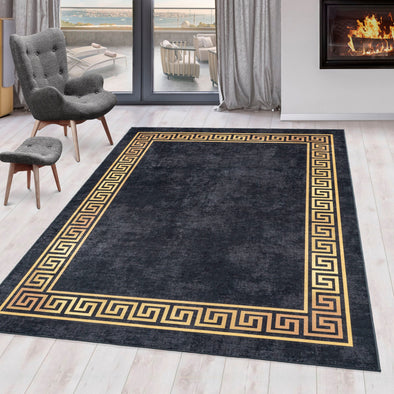 Covor Fiesta elegant cu bordura aurie 160x230 cm - LunaHome.ro