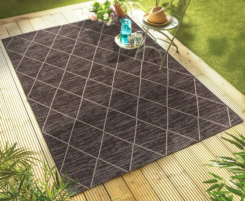 Covor »Florenz« potrivit si pentru exterior, maro, 120x180 cm - LunaHome.ro