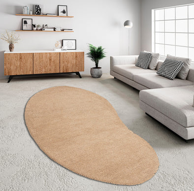 Covor »Gabbeh uni« din lână pură bej 100x150 cm - LunaHome.ro