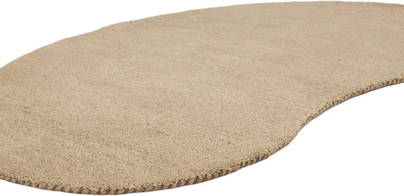 Covor »Gabbeh uni« din lână pură bej 100x150 cm - LunaHome.ro