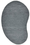 Covor »Gabbeh uni« din lână pură gri inchis 100x150 cm - LunaHome.ro