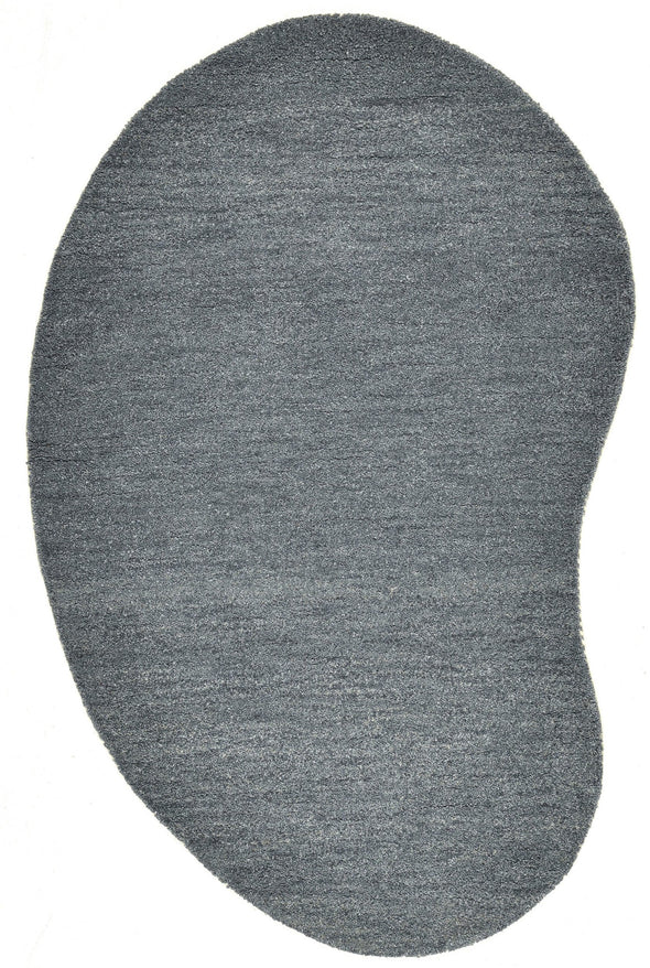 Covor »Gabbeh uni« din lână pură gri inchis 100x150 cm - LunaHome.ro