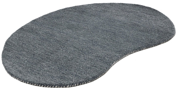 Covor »Gabbeh uni« din lână pură gri inchis 100x150 cm - LunaHome.ro