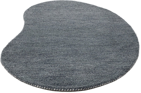 Covor »Gabbeh uni« din lână pură gri inchis 100x150 cm - LunaHome.ro
