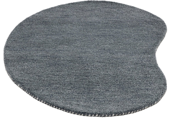 Covor »Gabbeh uni« din lână pură gri inchis 100x150 cm - LunaHome.ro