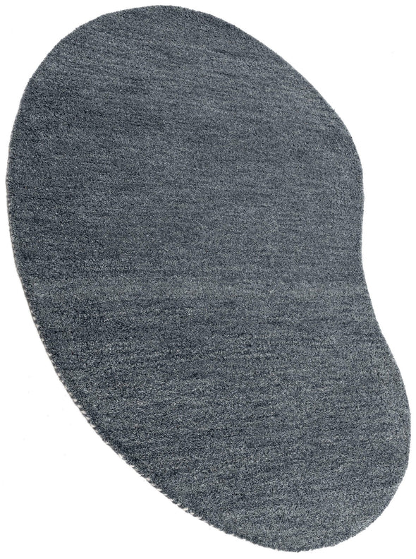 Covor »Gabbeh uni« din lână pură gri inchis 100x150 cm - LunaHome.ro