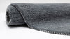 Covor »Gabbeh uni« din lână pură gri inchis 100x150 cm - LunaHome.ro