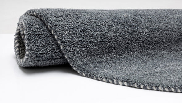 Covor »Gabbeh uni« din lână pură gri inchis 100x150 cm - LunaHome.ro