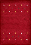 Covor traversă »Gabbeh uni« din lână pură vișiniu 40x60 cm - LunaHome.ro