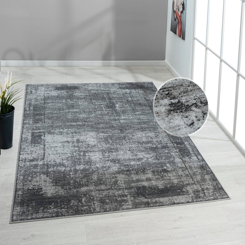 Covor »Hamsa« cu aspect vintage, model 3D, gri 160x230 cm - LunaHome.ro