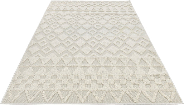 Covor »Juliane« cu model 3D,  in stil boho bej deschis 60x90 cm - LunaHome.ro
