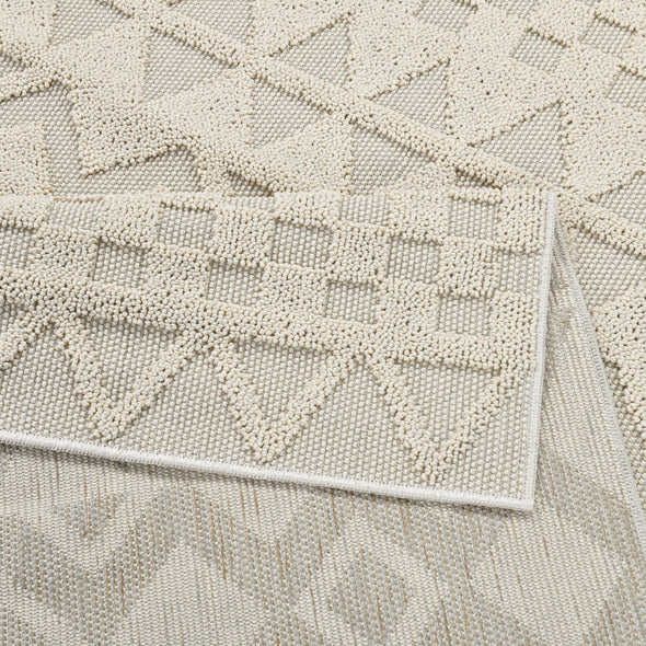 Covor »Juliane« cu model 3D,  in stil boho bej deschis 60x90 cm - LunaHome.ro
