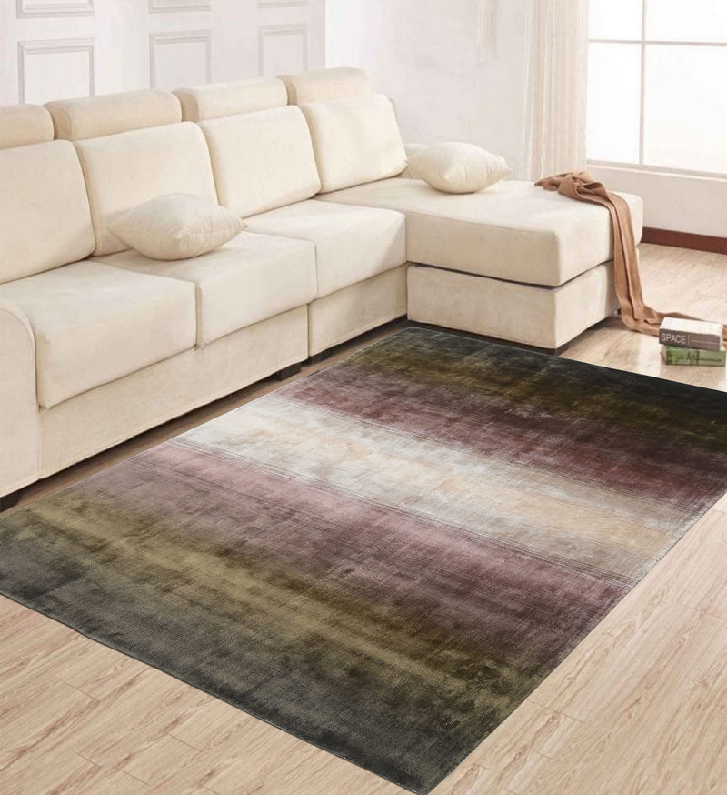 Covor »Katalin« din viscoza cu aspect matasos, maro 160x230 cm - LunaHome.ro