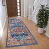 Covor »Maderno« cu design oriental albastru, fire scurte 80x240 cm - LunaHome.ro