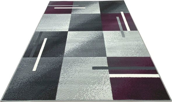 Covor »Nolan« cu design geometric modern, gri, 160x230 cm - LunaHome.ro
