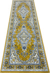 Covor Oriental DELAVITA, galben, model cu bordura 80x250 cm - LunaHome.ro