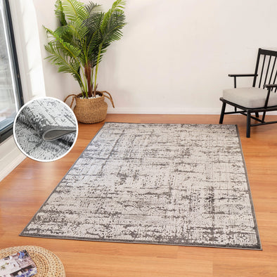 Covor »Selin« cu aspect vintage, model 3D, gri 160x230 cm - LunaHome.ro