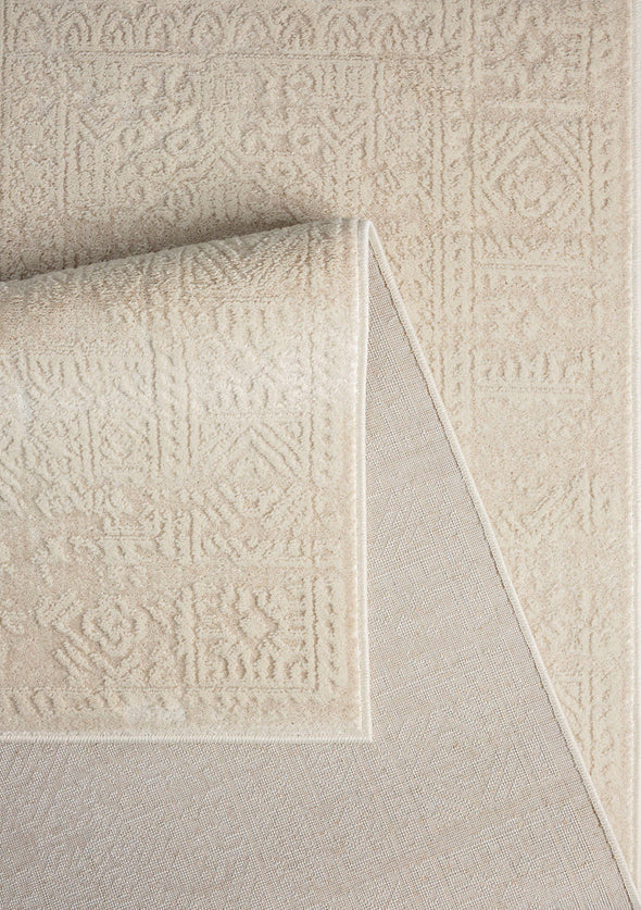 Covor »Selin« cu aspect vintage, model 3D, crem 60x90 cm - LunaHome.ro