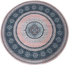 Covor »Shari« rotund cu decor oriental, fir scurt, moale, roz 140 cm - LunaHome.ro
