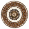 Covor »Shari« rotund cu decor oriental, fir scurt crem 190cm - LunaHome.ro