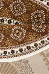 Covor »Shari« rotund cu decor oriental, fir scurt crem 190cm - LunaHome.ro
