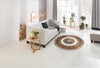 Covor »Shari« rotund cu decor oriental, fir scurt crem 190cm - LunaHome.ro